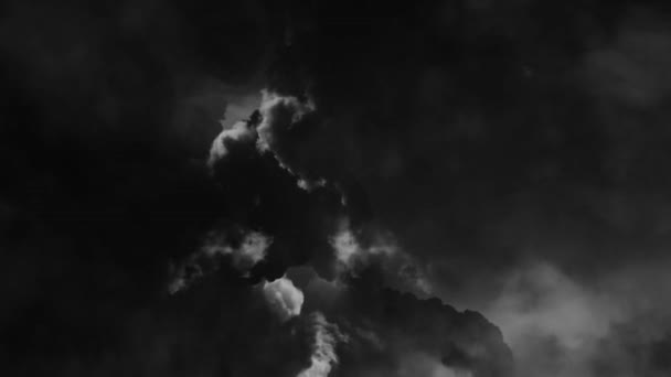 Thick Cumulonimbus Clouds Thunderstorm Surrounding Them — Stock video