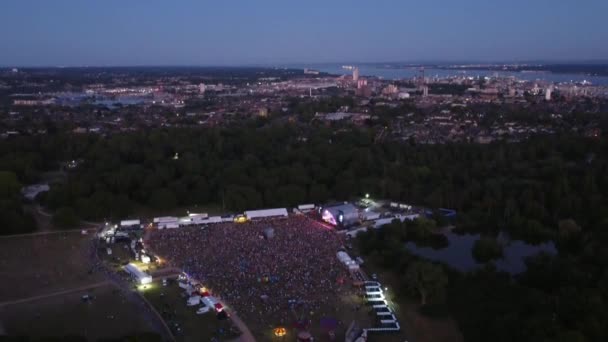Lets Rock Festival Southampton Pan — Stok Video