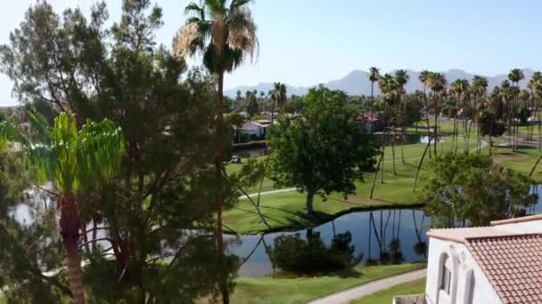 Drone Captured Aerial Motion Video Palm Springs California Los Angeles — Vídeo de Stock