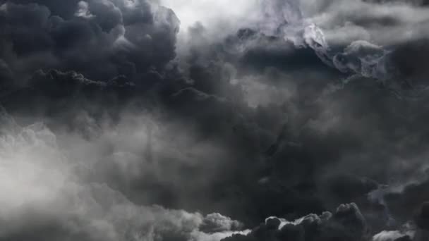 Καταιγίδα Μέσα Πυκνό Πυκνό Πυκνό Πυκνό Σύννεφο — Αρχείο Βίντεο
