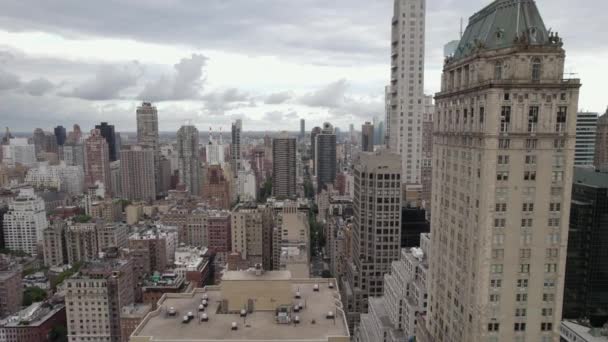 Aerial View Overlooking Lennox Hill Cityscape Upper East Side Manhattan — Stockvideo