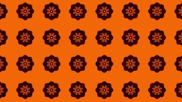 Gorgeous Seamless Pattern Orange Black Sliding Motion Abstract — 비디오