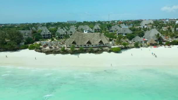 Nungwi Beach Zanzibar Tanzania Various Resorts Coast Indian Ocean Nungwi — Wideo stockowe
