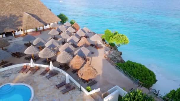 Nungwi Beach Zanzibar Tanzania Resort Coast Indian Ocean Nungwi Beach — Vídeo de Stock