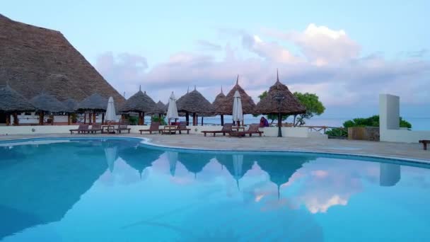 Nungwi Beach Zanzibar Tanzania Resort Coast Indian Ocean Nungwi Beach — Stockvideo