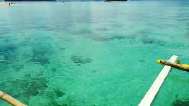 Розташування Чистого Чистого Океану Острова Місті Сурігао Філіппіни — стокове відео