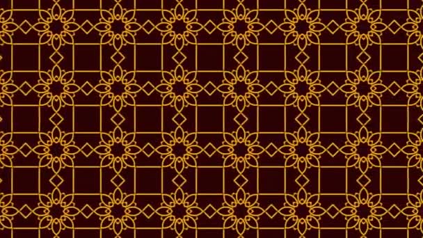 Seamless Tiles Pattern Sliding Motion Digital Art Made Abstract Shapes — Vídeo de stock