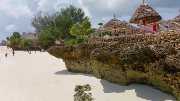 Nungwi Beach Zanzibar Tanzania Landscape — kuvapankkivideo