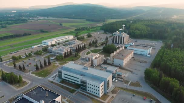 Drone Video Campus University Alaska Fairbanks Summer Day — Video Stock