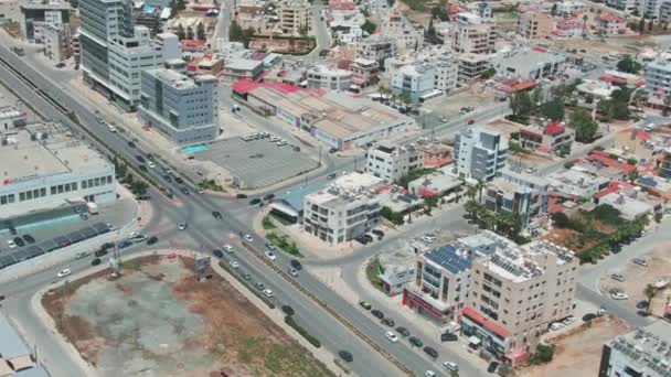 Traffic Larnaca Cyprus Sunny Day — Video Stock