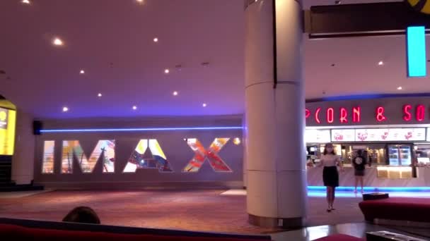 Inscription Imax Front Entrance Krungsri Imax Major Cineplex Ratchayothin Cinema — Stock Video