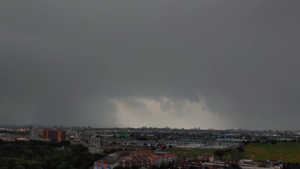 Dramatic Stormy Sky Timelapse Toronto Ontario Canada — 图库视频影像