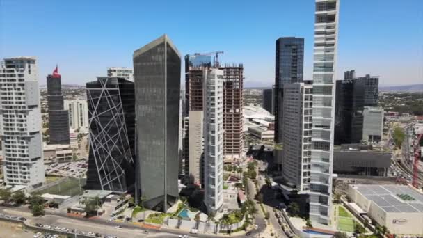 City Guadalajara Zapopan Mexico Emblemtico Buildings Main Street Andares Landmark — 图库视频影像