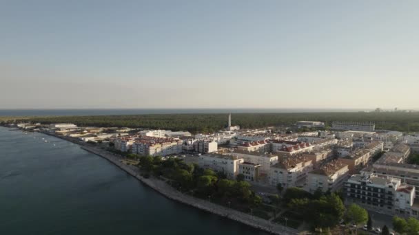 Vila Real Santo Antonio Cityscape Guadiana River Beautiful Esplanade — Αρχείο Βίντεο