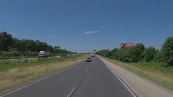 Travel Illinois Streets Highway I80 — Stok video