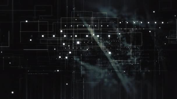 Futuristic Abstract Focus Flowing Data Matrix Meta Metaverse Telemetry Encrypt — Vídeo de Stock