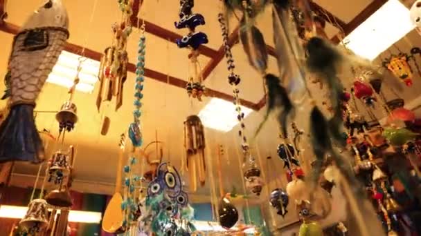 Hand Made Presents Nicosia Old Market — Stok Video