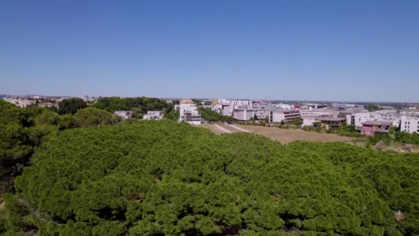 Apartments City Montpellier France Being Shown Some Trees — Stockvideo