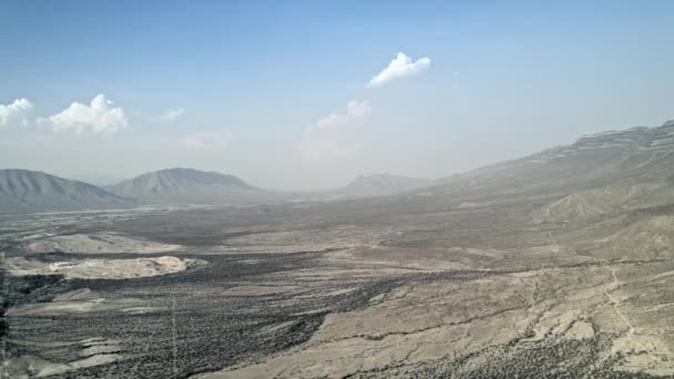 Drone Day Cloudy North Coahuila Mexico Semi Desert Mountain Azufrosa — стоковое видео