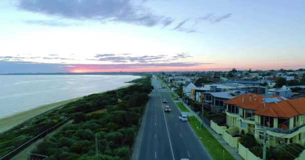 Aerial View Road Countryside — Stockvideo