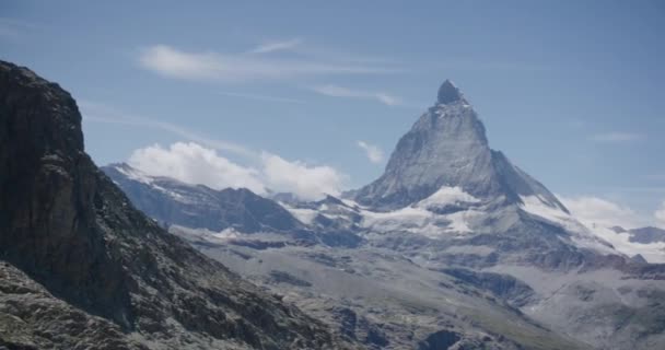 Matterhorn Mountain Range Switzerland — Stock Video