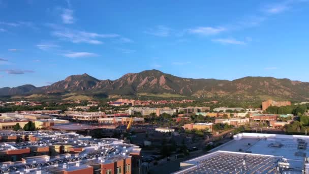 Aerial Footage Boulder Colorado — Stock video