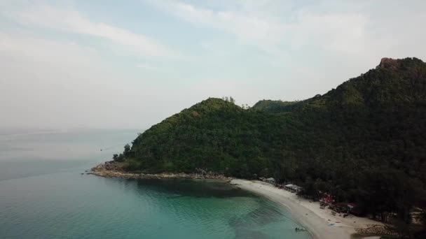 Koh Phangan Beach Thailand Drone Aerial Shot — Stok video
