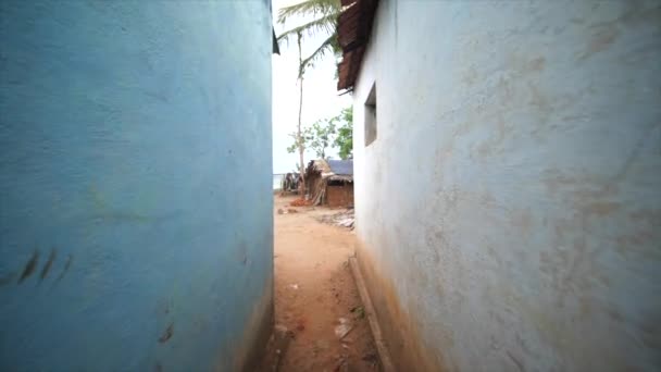 Trible Village Karnataka Mysure Wide Passage Walk — Video Stock