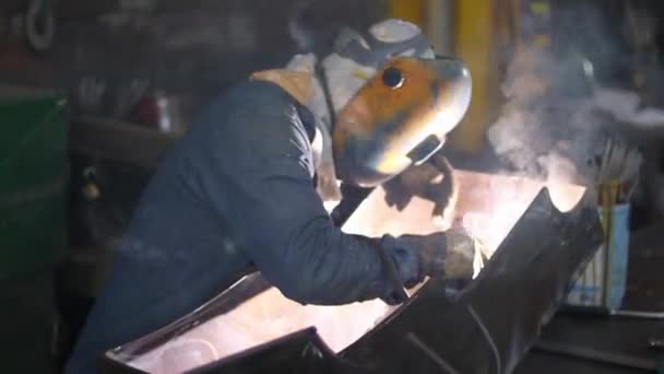 Welding Worker Metal Industry — Wideo stockowe