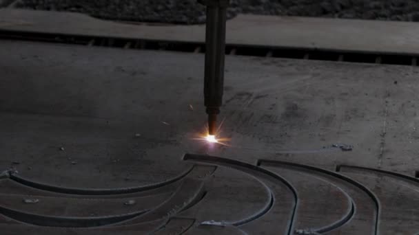 Automat Cięcia Przemyśle Metalurgicznym — Wideo stockowe