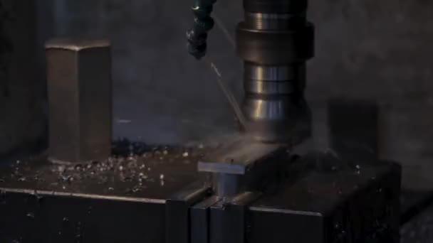 Semi Automatic Machine Metal Industry — Vídeo de stock