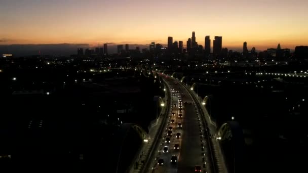 6Th Street Viaduct Los Angeles California — Stockvideo