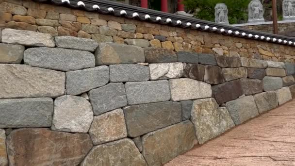 Tilt Shot Saseongam Temple Mountain Gurye South Korea — Vídeo de stock