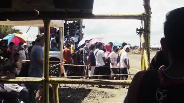 Cadiz Walikota Salvador Escalante Pria Dengan Topi Koboi Menghiasi Kompetisi — Stok Video