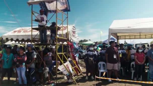 Pejabat Kota Cadiz Sangguniang Kabataan Ketua Stephen Tupas Wali Kota — Stok Video