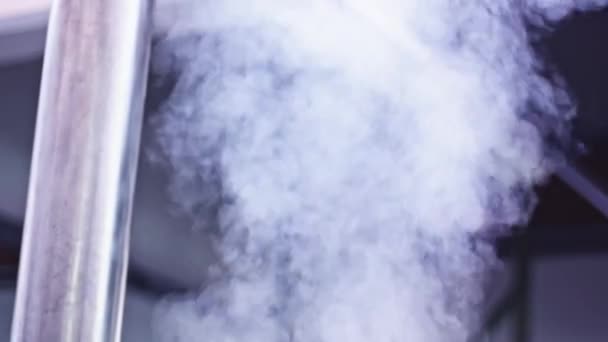 Pressure Steam Vapour Industry Production — Stockvideo