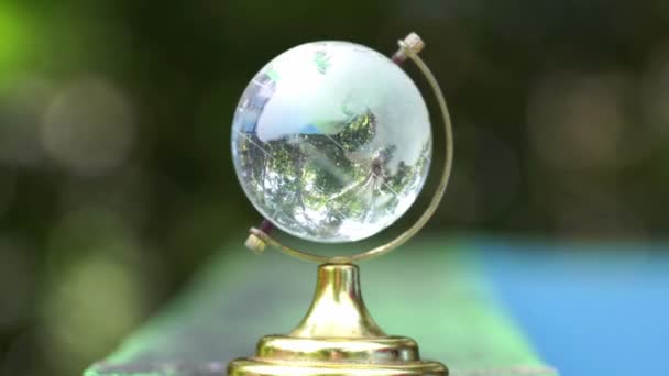 Crystal Globe Bokeh Background — Stockvideo