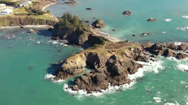 Chetco Point Park Local Park Known Residents Brookings Oregon Only — Stock video