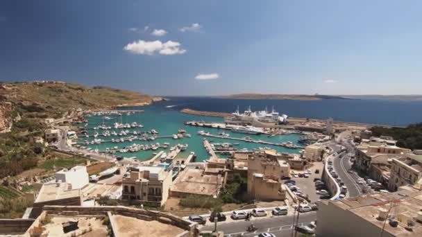 Timelapse Footage Harbour Gozo Island Malta — Video