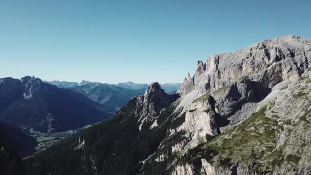 Aerial Drone View Italian Dolomites — Video Stock
