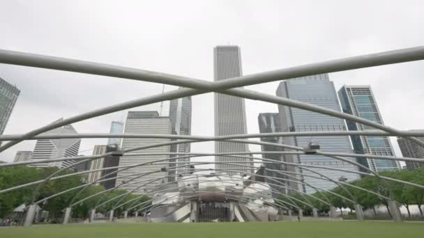 Jay Pritzker Pavilion Chicago Usa Open Air Stage Venue Millennium — стоковое видео