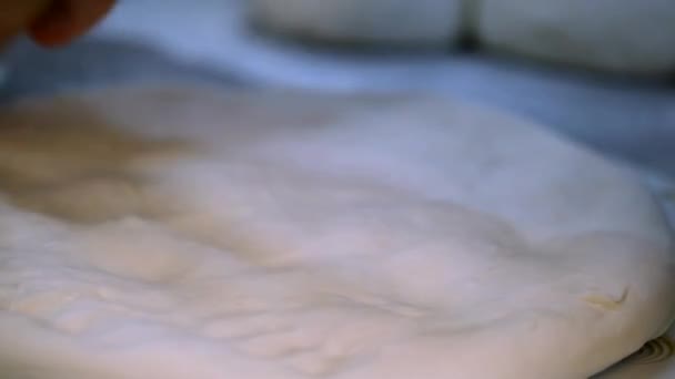 Kneading Dough Bread Bakery — Stock video
