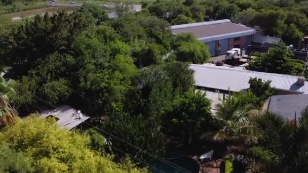 Aerial Shot Accommodation View Kruger National Park South Africa Road — Vídeos de Stock