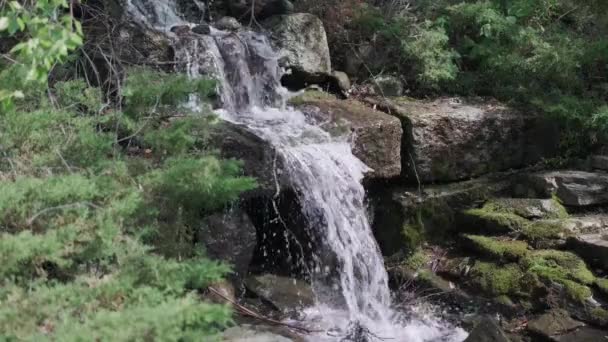 Small Water Fall Slow Motion — Video Stock