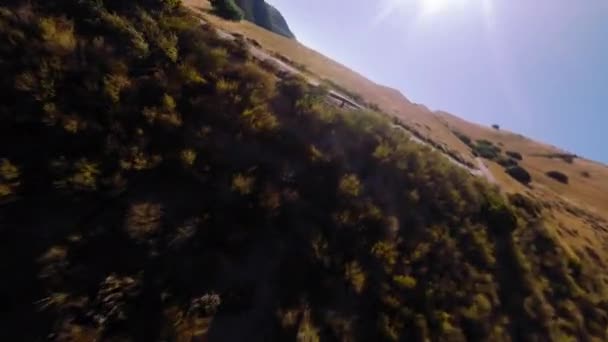 Superfast Drone View Socal Mountain — Vídeo de Stock