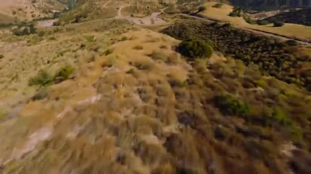 Superfast Aerial View Mountain — Stockvideo