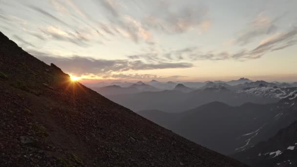 Drone Shot British Columbia Mountains — 图库视频影像