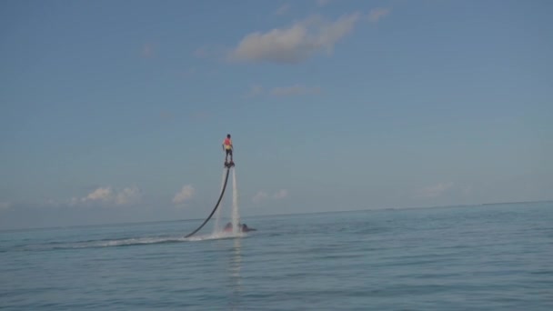 Water Scooter Fly Board Maldives Full — стокове відео