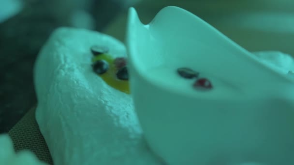 Vanila Cream Desert Water Restaurant Maldives Full — Wideo stockowe