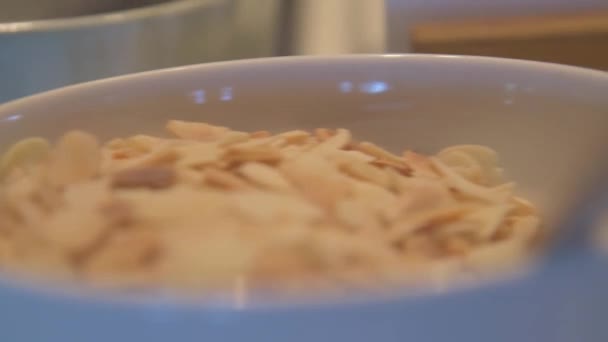 Maldives Resort Buffet Breakfast Cornflakes Chocolate Full — Stock video